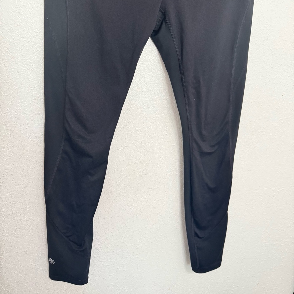 Athleta Black Powder Peak Leggings Size Medium Black - Picture 7 of 9